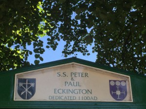 S. S. Peter & Paul noticeboard
